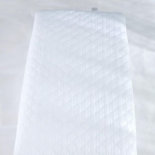  Puredown puredown Waterproof Quilted Crib Mattress Protector with Clover Pattern for Baby Fitted White Set of 2