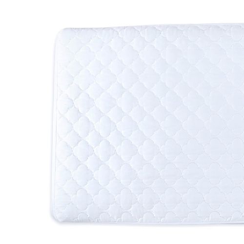  Puredown puredown Waterproof Quilted Crib Mattress Protector with Clover Pattern for Baby Fitted White Set of 2