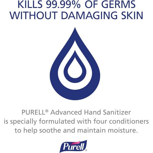  [아마존 핫딜]  [아마존핫딜]Purell PURELL Advanced Hand Sanitizer Soothing Gel for the workplace, Fresh scent, with Aloe and Vitamin E - 8 fl oz pump bottle (Pack of 4) - 9678-06-ECDECO