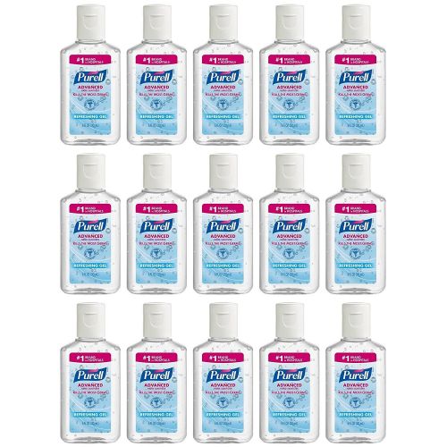  Purell Advanced Hand Sanitizer Refreshing Gel, 1 Fl Oz (15-Pack)