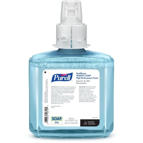  Purell PURELL ES4 Healthcare HEALTHY SOAP High Performance Foam Refill, Fragrance Free, 1200 mL Soap Refill for PURELL ES4 Push-Style Dispenser (Pack of 2) - 5085-02