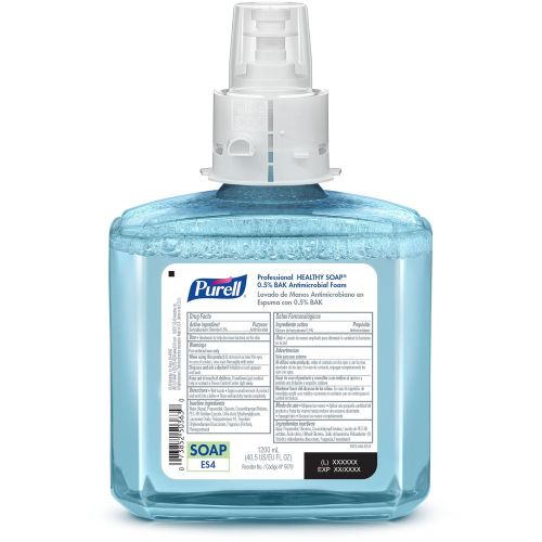  Purell PURELL Professional HEALTHY SOAP 0.5% BAK Antimicrobial Foam ES4 Starter Kit, 1  1200 mL Soap Refill + 1  PURELL ES4 Graphite Dispenser - 5079-1G