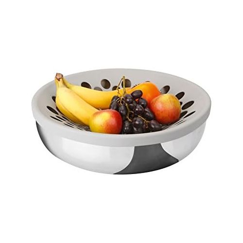  Puresigns Air Fruit Bowlpolished stainless steel, Height 10cm; Colour: Silver4013412