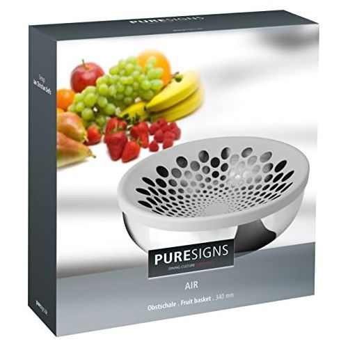  Puresigns Air Fruit Bowlpolished stainless steel, Height 10cm; Colour: Silver4013412