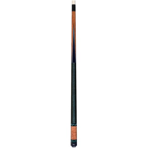  Purex HXT30 Antique-Stained Birds-Eye Maple with Black and Teal Points and Diamonds Technology Pool Cue