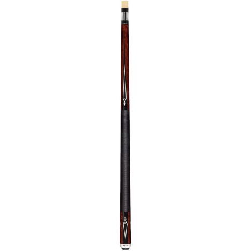  Purex HXT15 Walnut-Stained Birds-Eye Maple with Black and White Divided Diamonds Technology Pool Cue