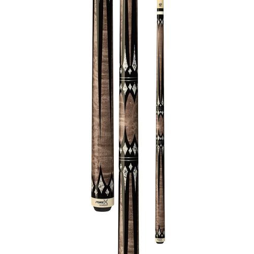  Purex HXT-65 Antique Birds-Eye Maple with Black and White Daggers and Diamonds Technology Pool Cue