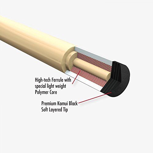  Purex HXTE5 Exotic Maple Cocobola and Bocote with Windowpane Points Technology Pool Cue