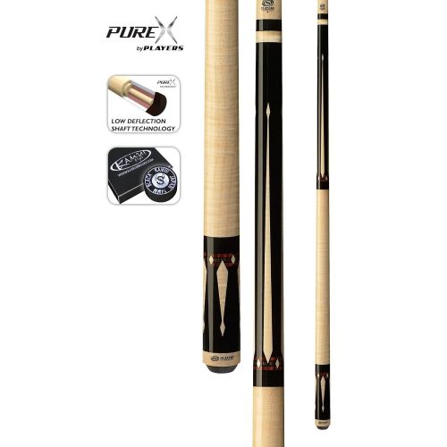  Purex HXTE5 Exotic Maple Cocobola and Bocote with Windowpane Points Technology Pool Cue