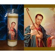 PurgatoryPenPals Saint Steve Buscemi and His Lamb Prayer Candle