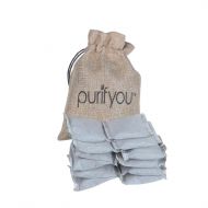 [아마존베스트]Purifyou purifyou 100% Sealed All-Natural Air Purifier and Diaper Pail Deodorizer | Set of 12 Bamboo Carbon Filters Refills - for Diaper Genie, Ubbi & More | for Shoe Closets, Cars, Refrige