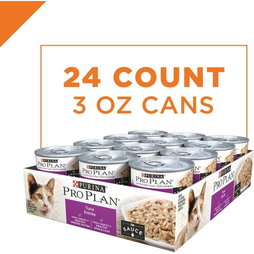  Purina Pro Plan Entrees in Sauce Adult Canned Wet Cat Food