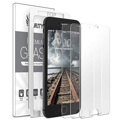  [아마존베스트]Purity Glass Screen Protector for iPhone 8 / iPhone 7 (3-Pack) [w/Installation Frame] Tempered Glass Screen Protector Compatible with Apple iPhone 8, iPhone 7 [Case Friendly] (4.7-