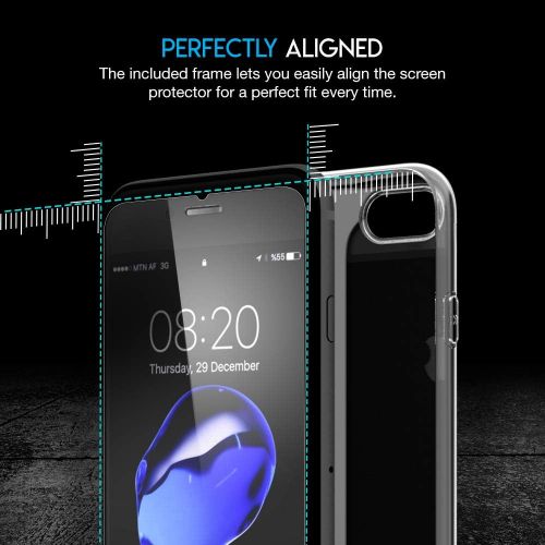  [아마존베스트]Purity Glass Screen Protector for iPhone 8 / iPhone 7 (3-Pack) [w/Installation Frame] Tempered Glass Screen Protector Compatible with Apple iPhone 8, iPhone 7 [Case Friendly] (4.7-