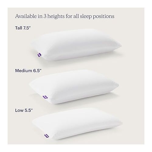  Purple Harmony Pillow | The Greatest Pillow Ever Invented, Hex Grid, No Pressure Support, Stays Cool, Good Housekeeping Award Winning Nylon Pillow (King - Medium)