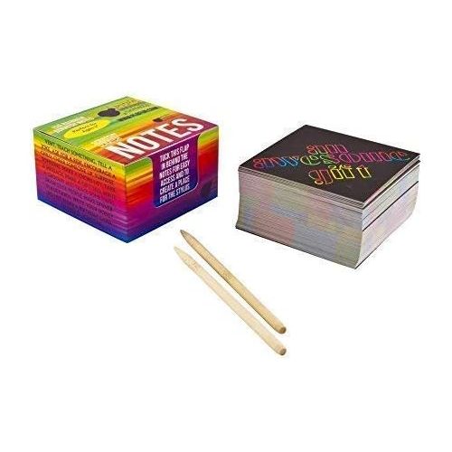  [아마존베스트]Purple Ladybug Novelty Rainbow Scratch Off Mini Notes + 2 Stylus Pens Kit: 150 Sheets of Rainbow Scratch Paper for Kids Arts and Crafts, Airplane or Car Travel Toys - Cute Unique Gift Idea for Kids, Girl