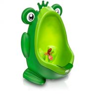 [아마존베스트]Purple Safety Frog Potty Training Urinal for Boys Toilet with Funny Aiming Target - Green