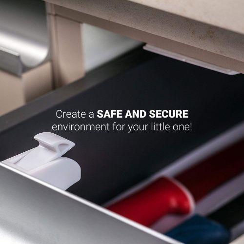  [아마존베스트]Purple Safety Magnetic Baby Safety Locks for Cabinets & Drawers - Baby Proof & Easy Install - No Screws or Drilling -...