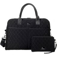 Pursetti Quilted Tote Bag for Women w/Bonus Wristlet