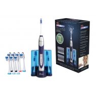 Pursonic PURSONIC S520 Zebra Ultra High Powered Sonic Electric Toothbrush with Dock Charger, 12 Brush...