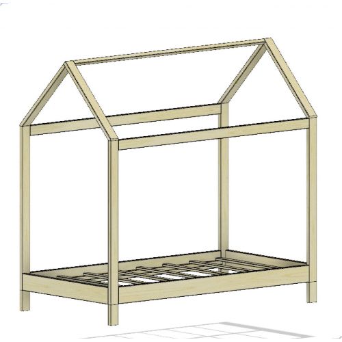  Purveyor 15 House Bed Frame Twin Size with legs (deluxe version) PREMIUM WOOD