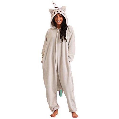  할로윈 용품Pusheen Pusheenicorn Kigurumi Unisex Union Suit Adult Costume Fleece