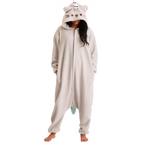  할로윈 용품Pusheen Pusheenicorn Kigurumi Unisex Union Suit Adult Costume Fleece