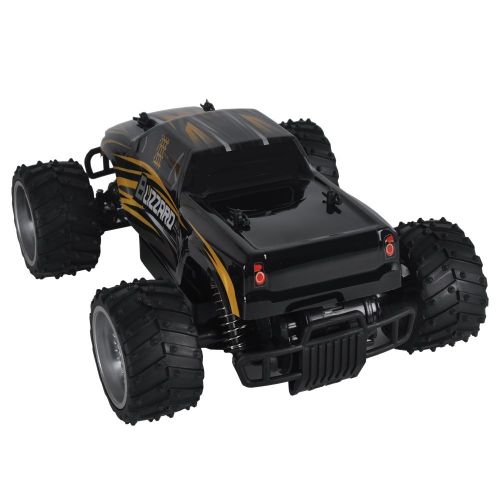  Pusi RC Car 116 High-Speed Semi-Proportion Remote Control Car Off-Road 2WD 20KMH Radio Controlled Electric Vehicle (Gold)