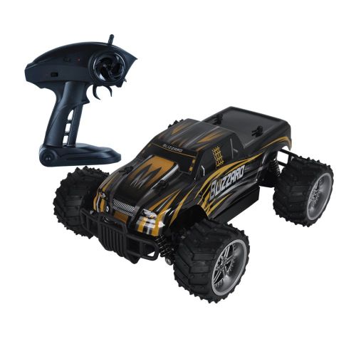  Pusi RC Car 116 High-Speed Semi-Proportion Remote Control Car Off-Road 2WD 20KMH Radio Controlled Electric Vehicle (Gold)