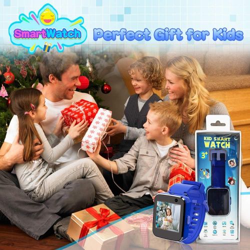  [아마존베스트]Pussan Smart Watch for Kids Watch Boys Toddler Watch Toys for 3-8 Year Old Kids Smart Watches Touchscreen USB Charging with Camera Player Flashlight Game Watch for Kids Christmas B