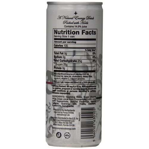  Pussy Natural Energy Drink, 8.4 Ounce (pack Of 24)