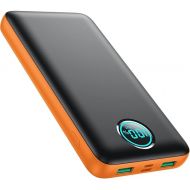 Portable Charger Power Bank 30,800mAh LCD Display Power Bank,25W PD Fast Charging +QC 4.0 Quick Phone Charging Power Bank Tri-Outputs Battery Pack Compatible with iPhone,Android etc(Orange)