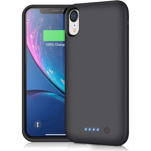  [아마존베스트]Pxwaxpy Battery Case for iPhone XR, 6800mAh Portable Protective Charging Case for iPhone XR Extended Rechargeable Charger Case Battery Pack Compatible with Apple XR Power Bank Cove