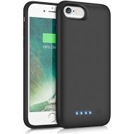 [아마존베스트]Pxwaxpy Battery Case for iPhone 6S 6 6000mAh Rechargeable Charging Case for iPhone 6 External Charger Cover iPhone 6S Battery Pack Apple Power Bank [4.7 inch]- Black