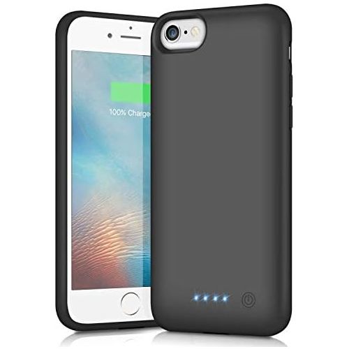  [아마존베스트]Pxwaxpy Battery Case for iPhone 7/8/6/6S, Upgraded [6000mAh] Protective Portable Charging Case Rechargeable Extended Battery Pack Charger Case for iPhone 7/8/6/6S (4.7 inch) Backup