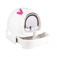 Pxyz Cat Litter Box with Lid, Hooded Kittie Cat Litter Toilet, Trendy Covered Cat Litter Pan, with Litter Scoop