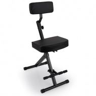Pyle Musician & Performer Chair Seat Stool, Durable, Portable, Adjustable