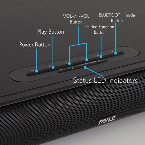  Pyle Wave Base BT Tabletop Soundbar Speaker System
