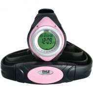 Pyle Heart Rate Monitor Watch WMinimum, Average Heart Rate, Calorie Counter, and Target Zones(Pink Color)