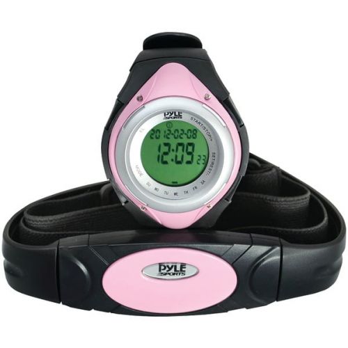  Pyle Heart Rate Monitor Watch WMinimum, Average Heart Rate, Calorie Counter, and Target Zones(Pink Color)