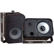 Pyle 6.5 IndoorOutdoor Waterproof Speakers (Black)