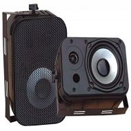 Pyle Home PDWR40B 5.25-Inch IndoorOutdoor Waterproof Speakers (Black) (Pair)