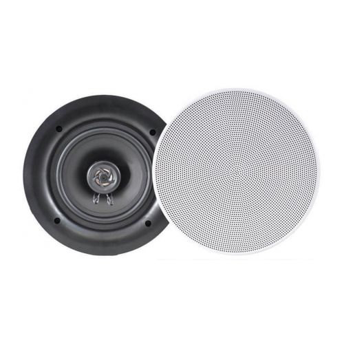  Pyle 6.5 In-Wall  In-Ceiling Dual Stereo Speakers, 200 Watt, 2-Way, Flush Mount, White