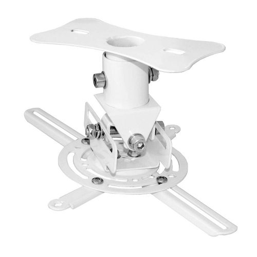  PyleHome PRJCM6 Universal Projector Ceiling Mount Bracket with Rotation and Tilt Adjustments and Quick Release, White