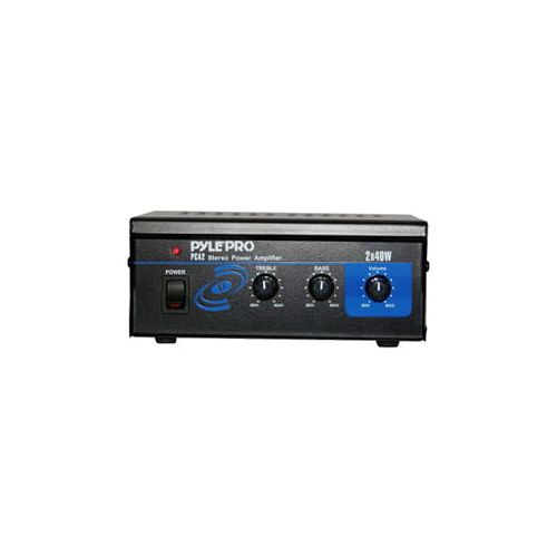  PyleHome PCA2 Stereo Power Amplifier, Black