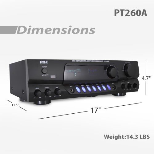  Pyle Home PT260A 200-watt Digital Stereo Receiver