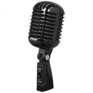 Pyle Classic Retro Dynamic Vocal Microphone, Vintage Style Vocal Mic with 16 ft. XLR Cable (Black)