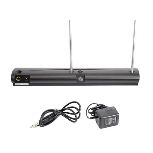  Pyle PDWM2100 - Dual Channel VHF Wireless Microphone System with (2) Handheld Mics