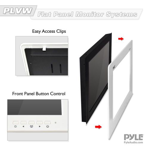  Pyle 9 Video Monitor Panel Display Screen, Full HD 1080p Support, HDMIRCAVGA Connectors (Universal Mount: In-Wall  In-Vehicle Custom Installation)