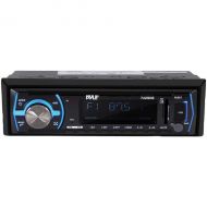 Pyle PYLE PLMRB29B - Marine Bluetooth Stereo Radio - 12v Single DIN Style Boat in Dash Radio Receiver System with Built-in Mic, Digital LCD, RCA, MP3, USB, SD, AM FM Radio - Remote Cont